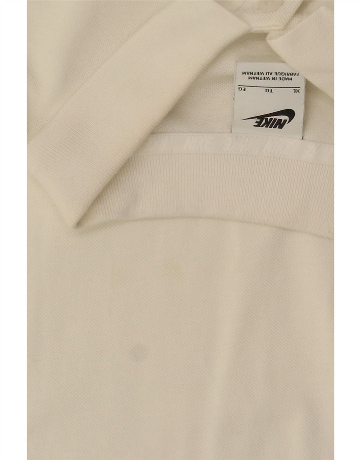 Nike Polo Homme XL Blanc Coton