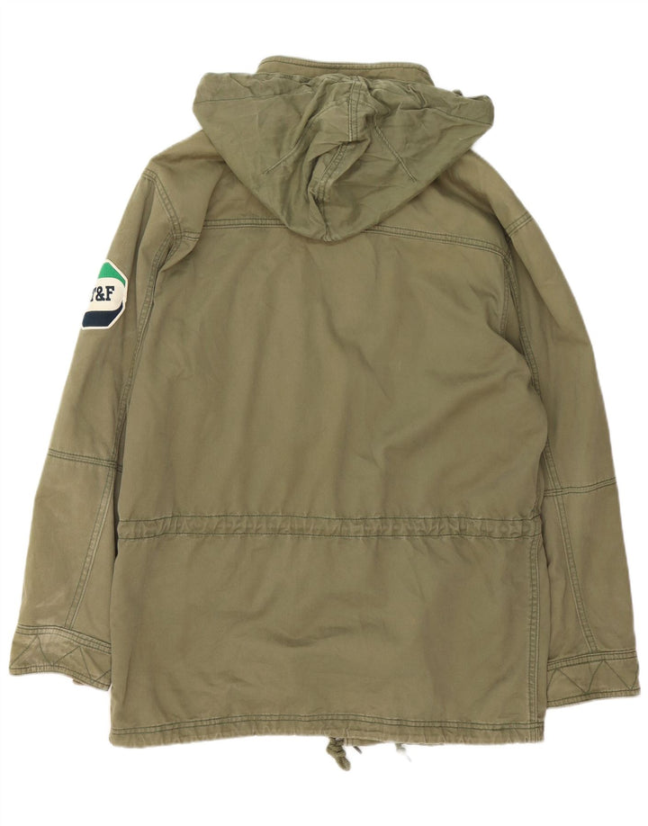 NIKE Parka à capuche pour homme UK 39/41 en coton kaki moyen