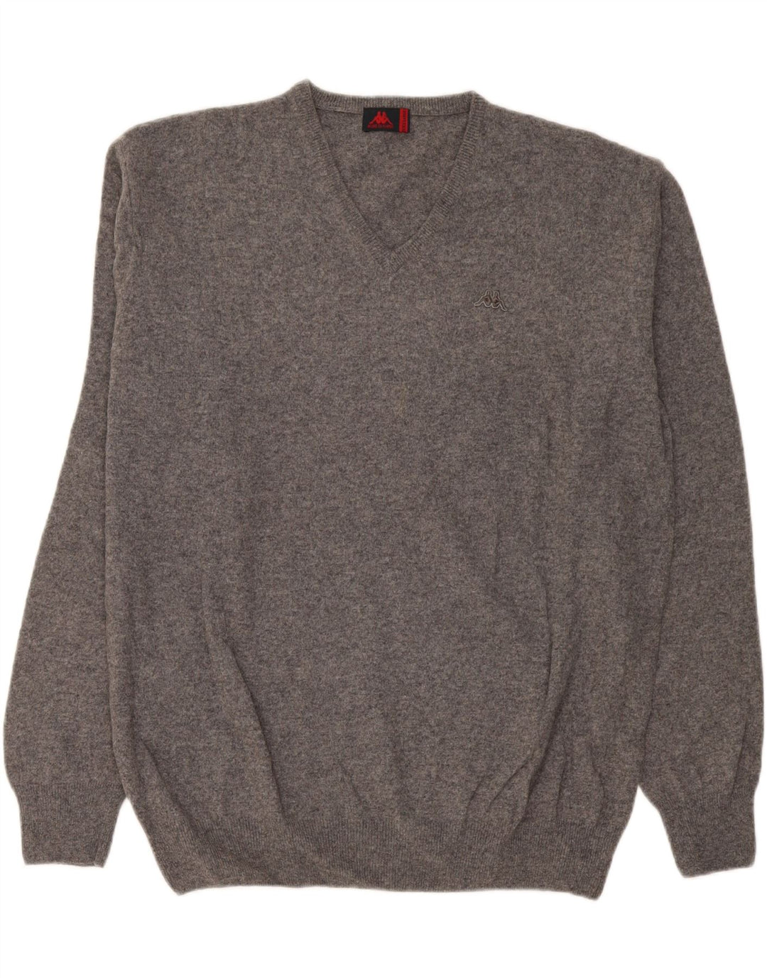 Kappa Pull col V pour homme 3XL Gris laine d'agneau