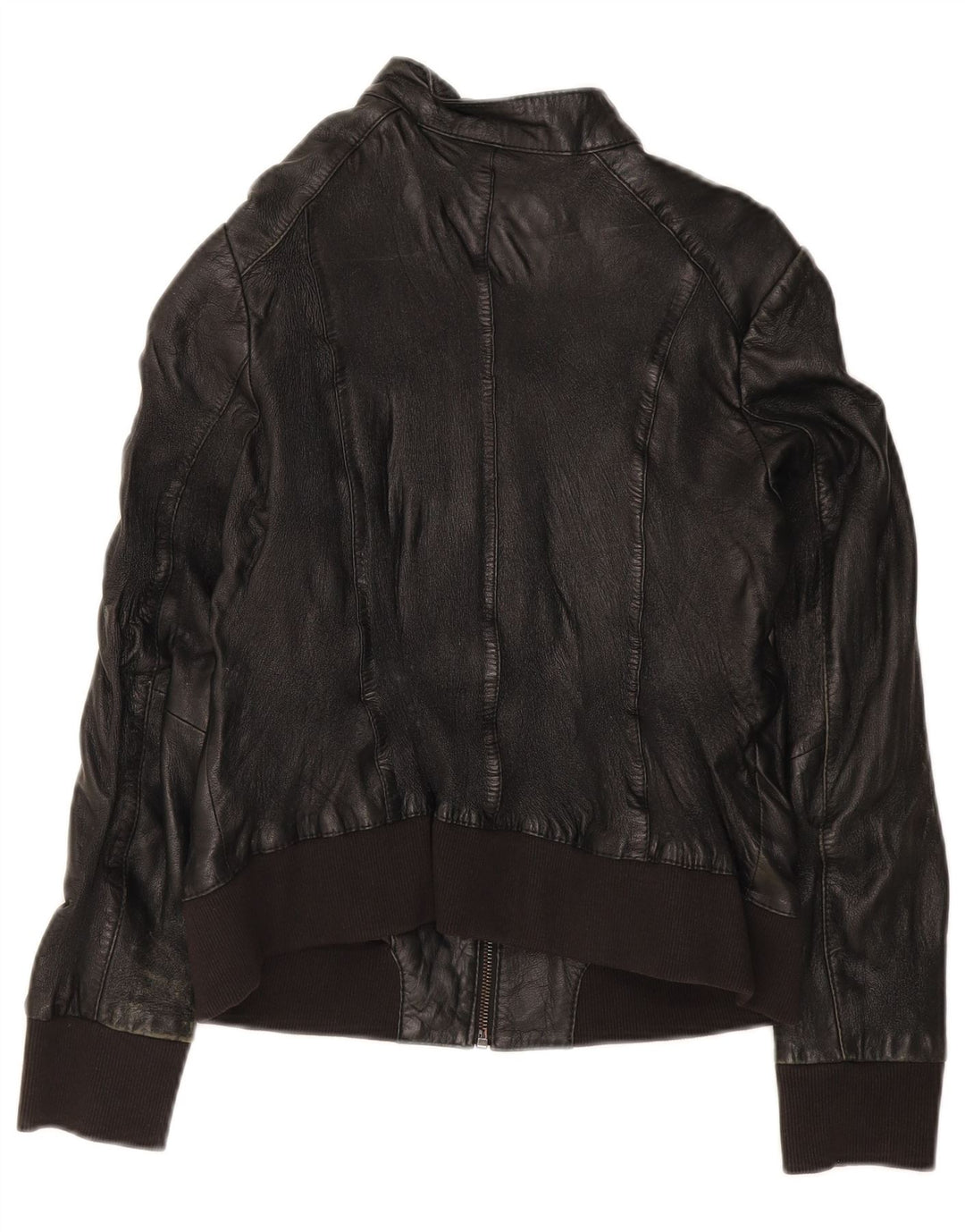Conbipel Veste en Cuir Bomber Femme IT 44 Cuir Noir Moyen