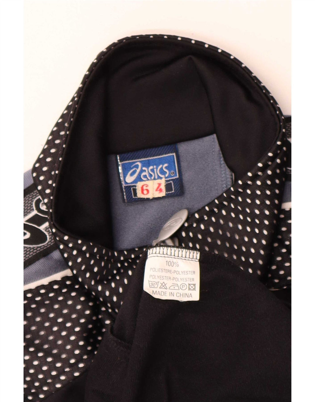 Asics Veste de Survêtement Graphique Homme Noir Moyen Polyester Colorblock