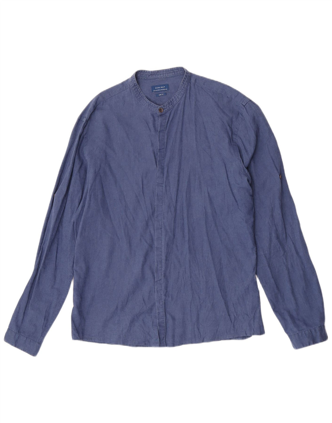 Zara Chemise Slim Fit XL Bleu Marine Homme