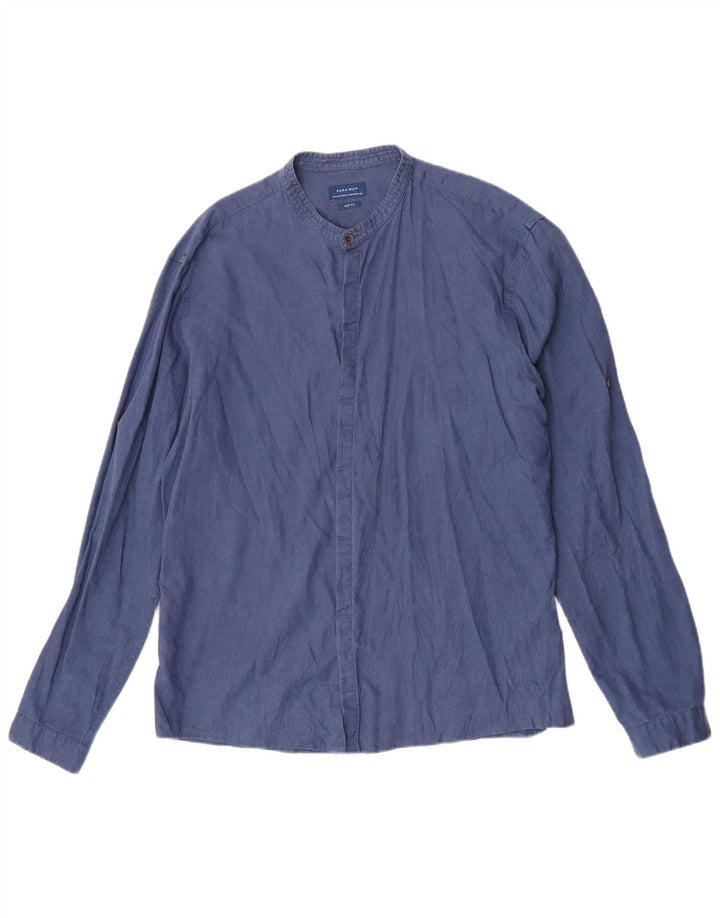 Zara Chemise Slim Fit XL Bleu Marine Homme