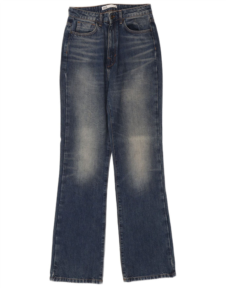 Zara Jean Bootcut Femme EU 40 Moyen W30 L35 Bleu