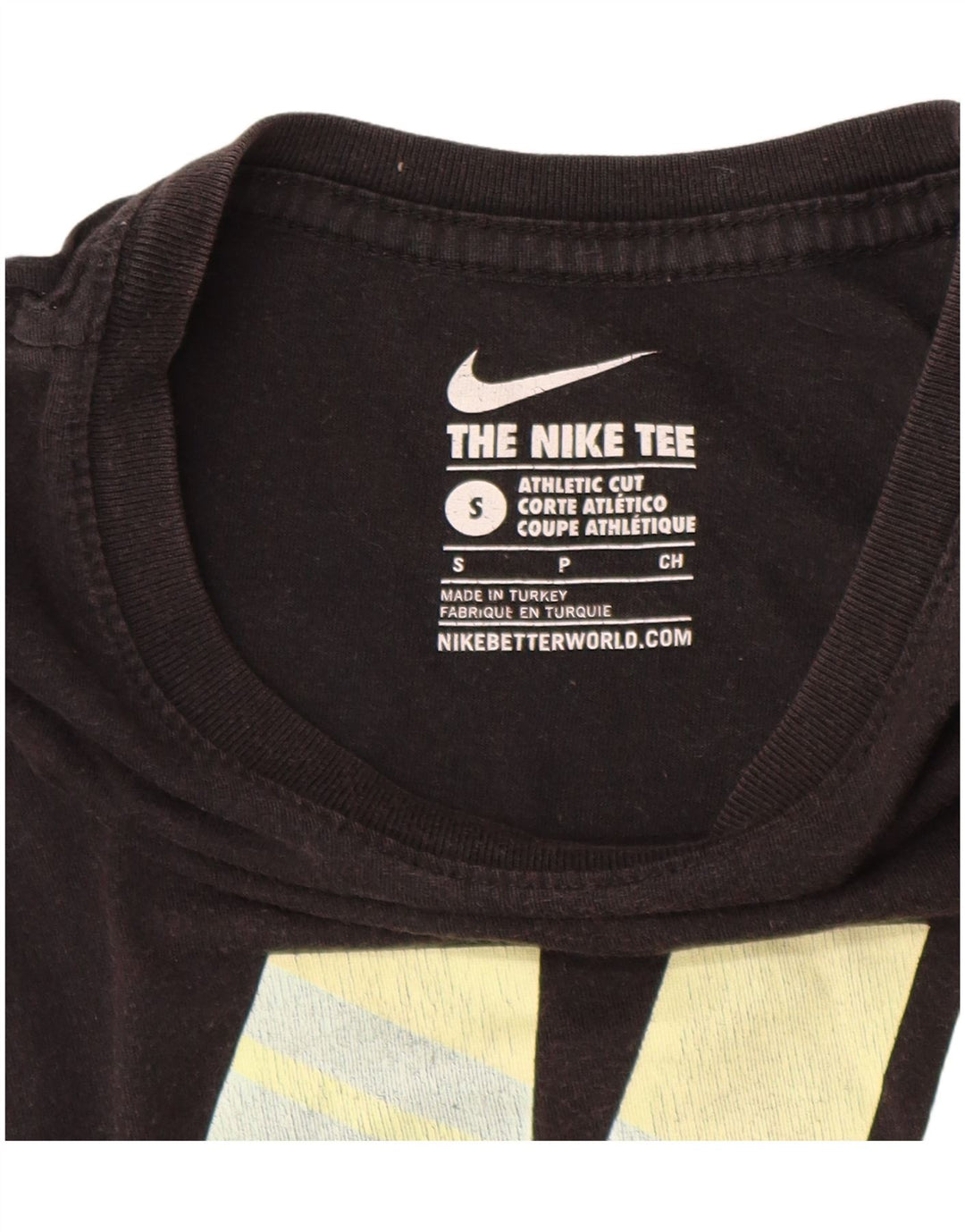 NIKE T-shirt graphique coupe athlétique pour hommes, petit, noir