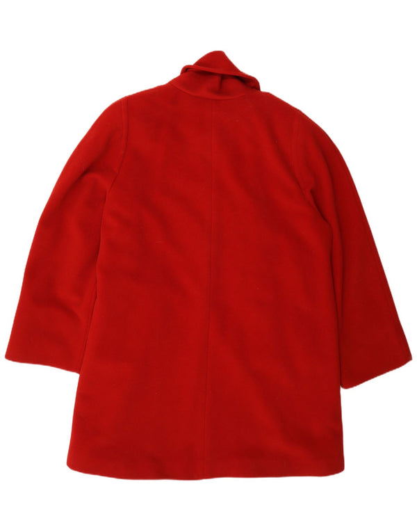vintage Femme Pardessus IT 47 XL Laine Rouge