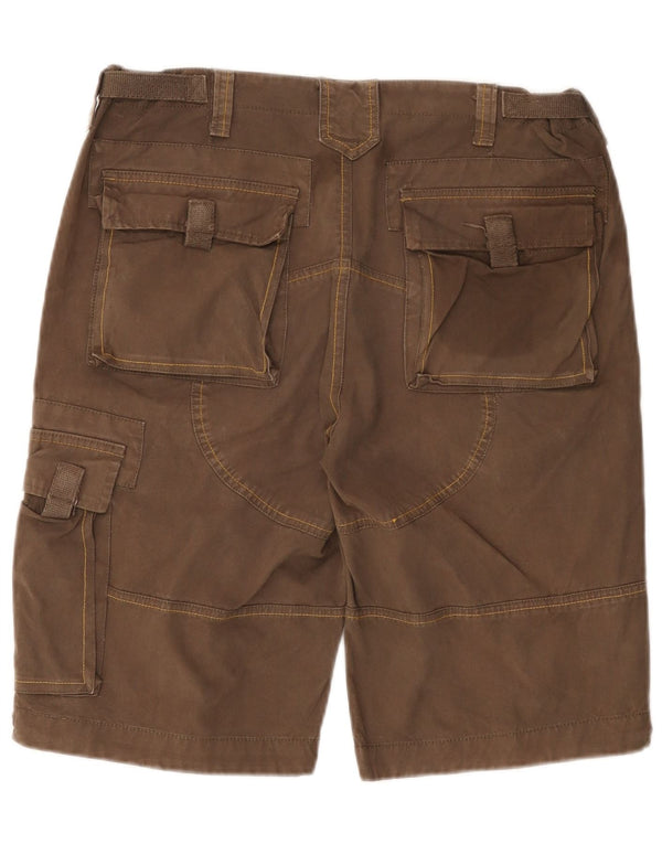 VINTAGE Short Cargo Homme IT 48 Moyen W32 Marron
