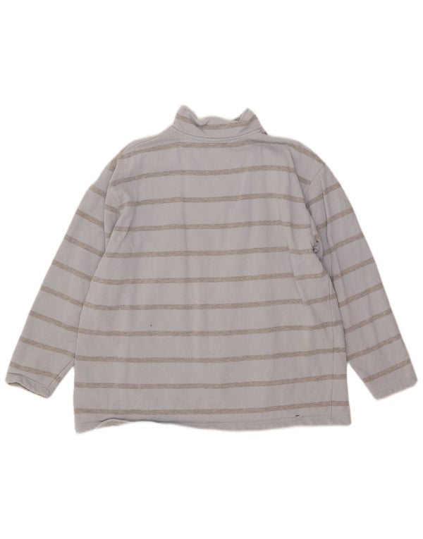 Ralph Lauren Sweat-shirt surdimensionné pour femme UK 12 Bleu moyen rayé
