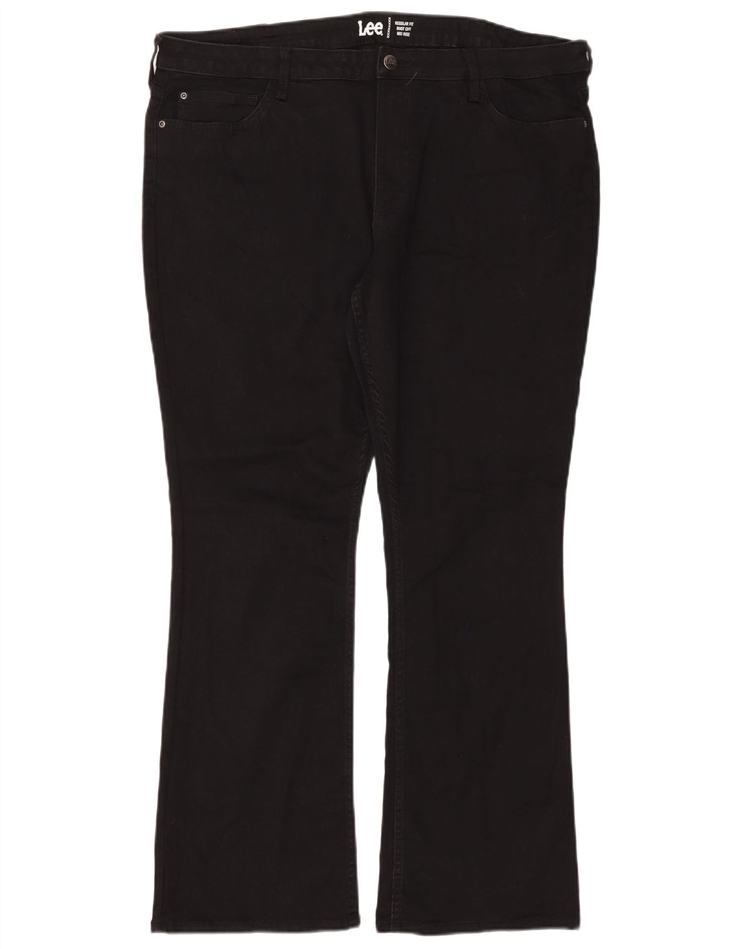 Lee Jean bootcut taille moyenne pour femme, coupe régulière, US 22 3XL W44 L31, noir