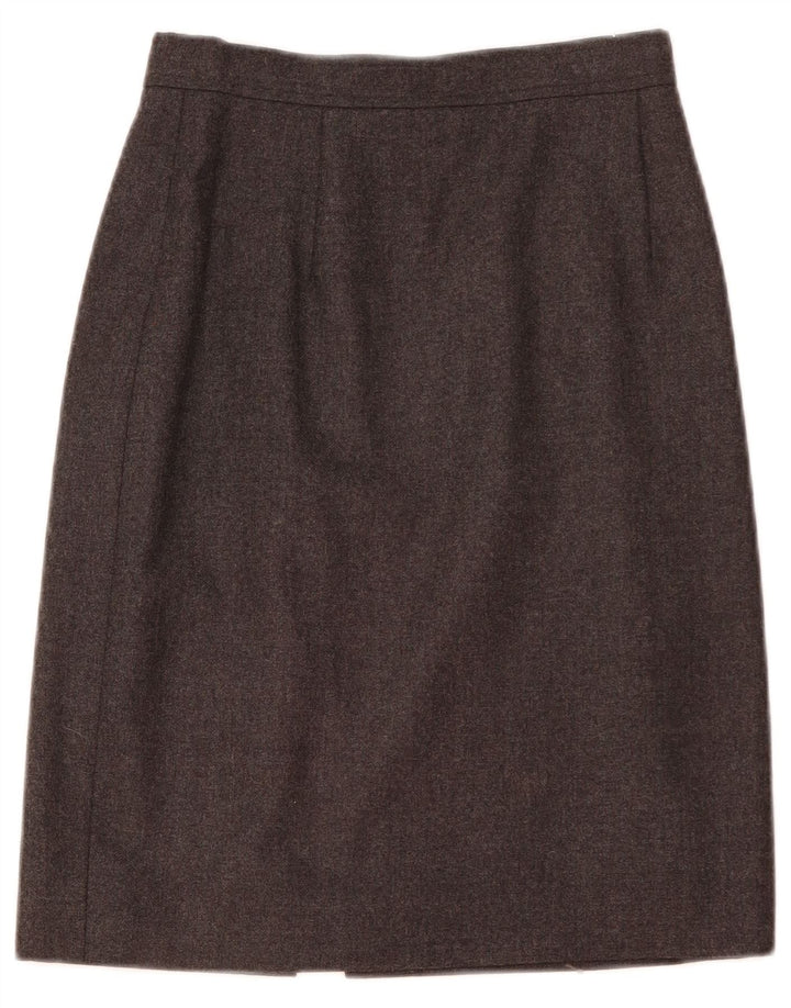 UNGARO Jupe Droite Femme IT 40 Small W26 Gris Cupro