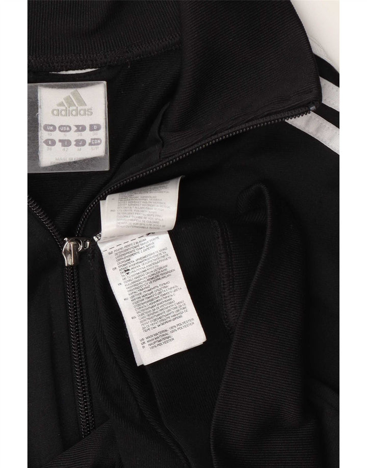 Adidas Veste de survêtement pour femme UK 10 Petit Noir Polyester