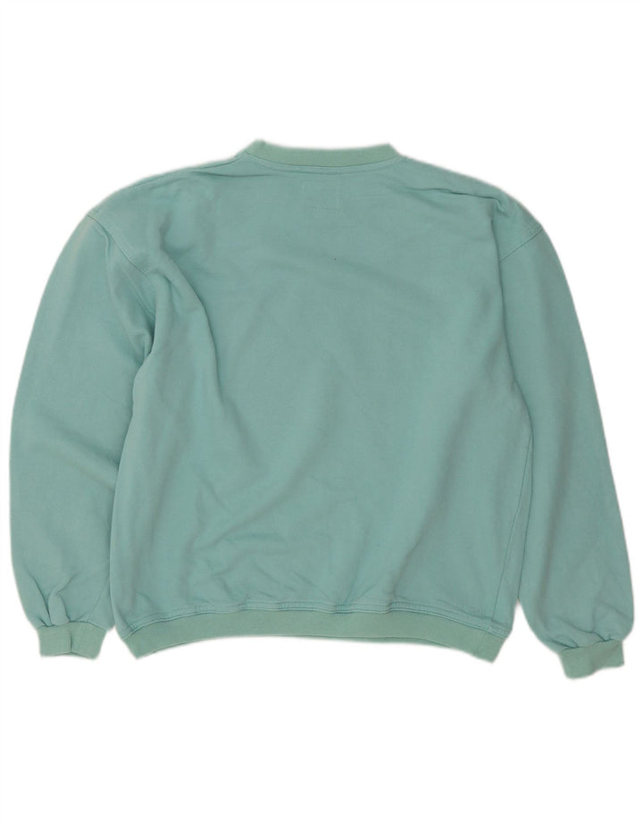 Vagabond Sweat-shirt surdimensionné graphique pour femme UK 10 Small Turquoise