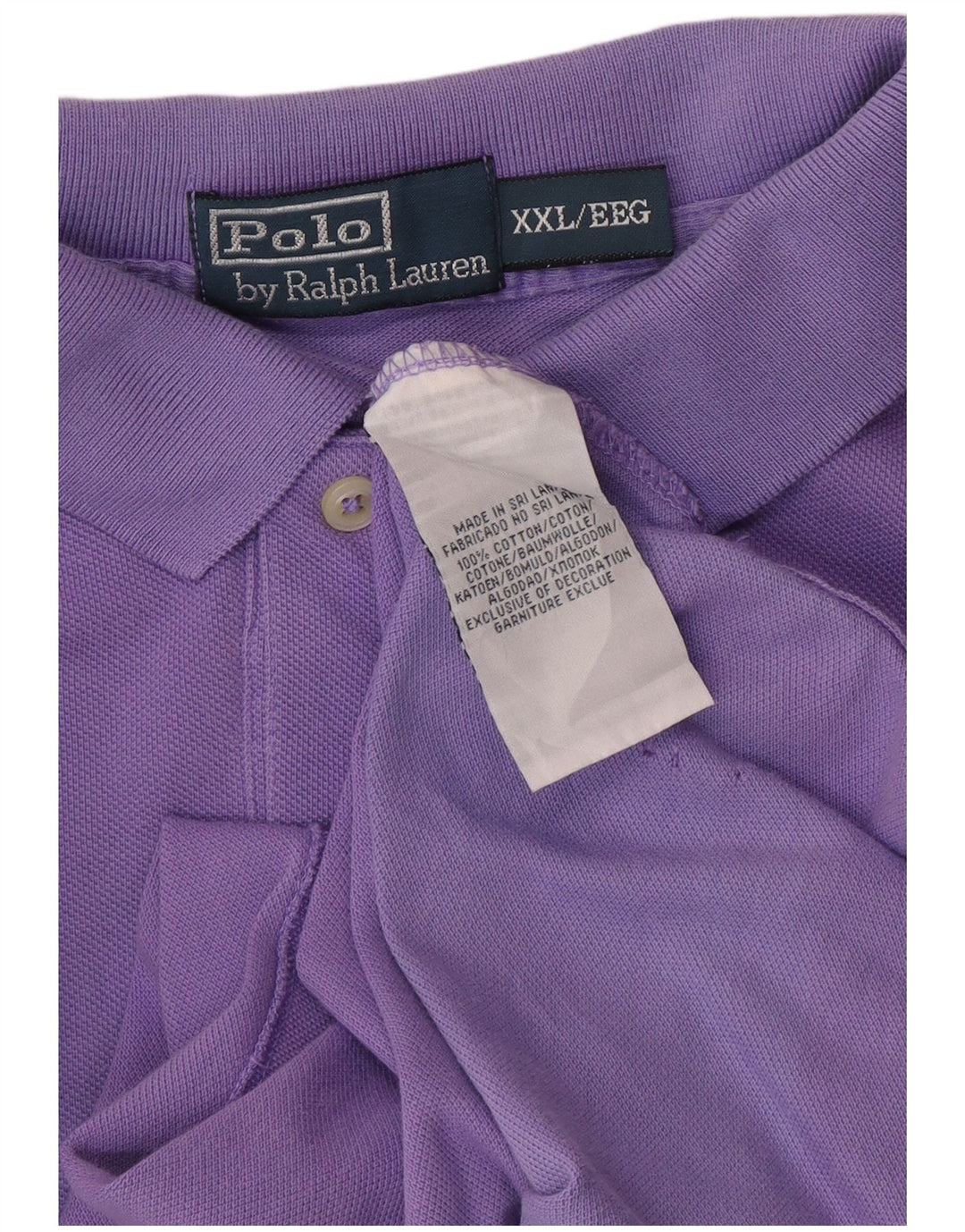 POLO RALPH LAUREN Polo Homme 2XL Violet Coton