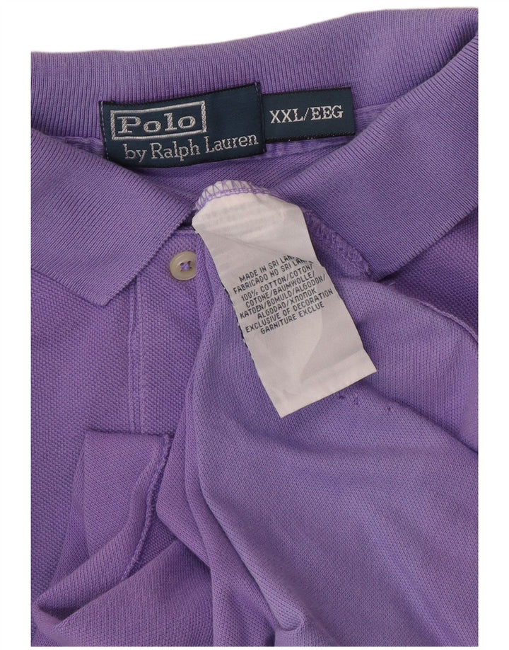 POLO RALPH LAUREN Polo Homme 2XL Violet Coton