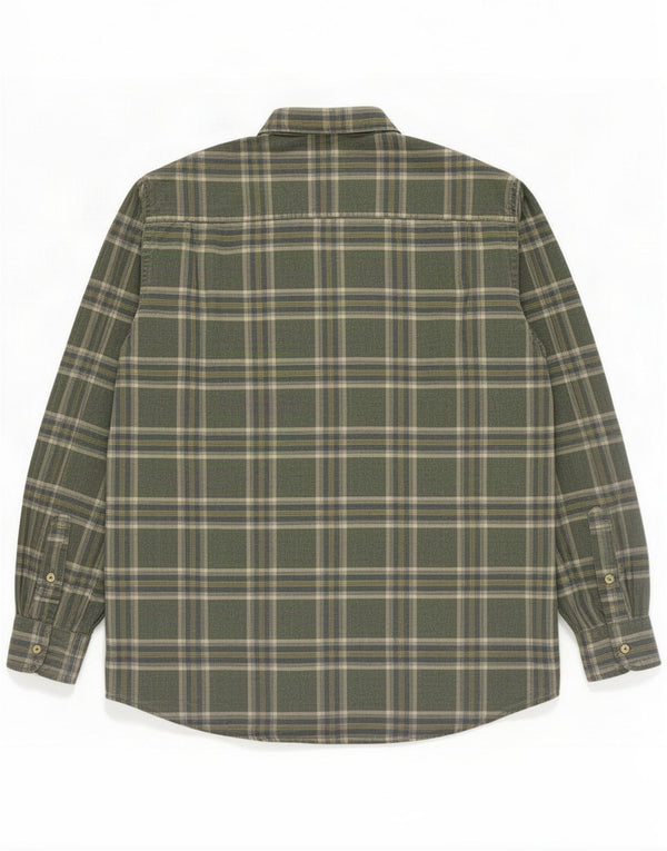 Amerigo Vespucci Chemise en flanelle pour homme Taille 41 Grand vert à carreaux classique