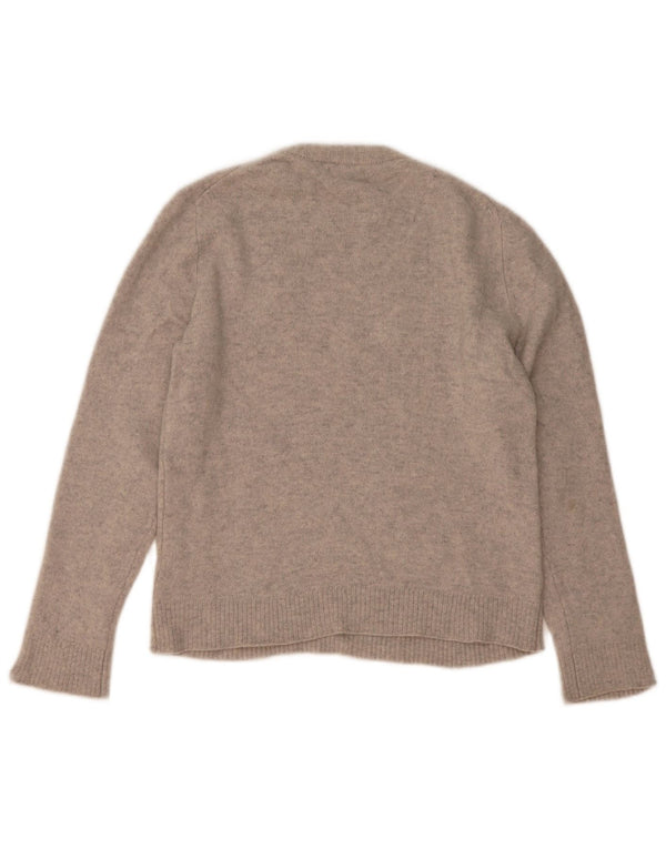 Massimo Dutti Pull ras du cou pour femme UK 14 Gris moyen moucheté
