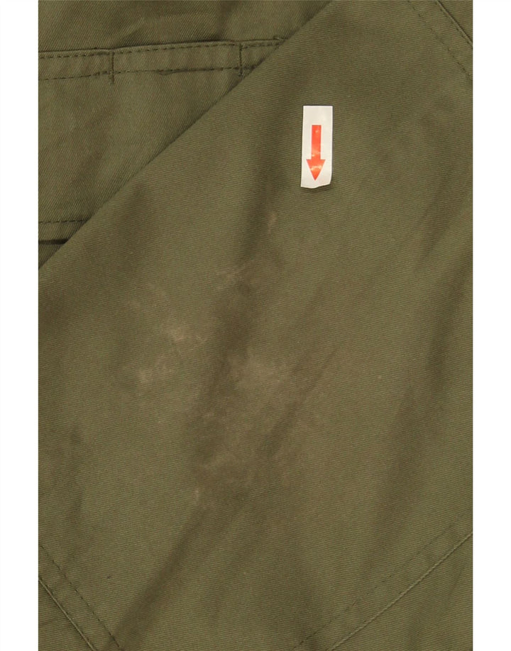 veste utilitaire homme vintage UK 40 Grand Polyester Kaki