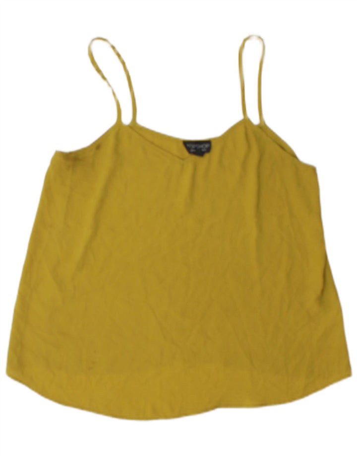 Topshop Caraco Femme UK 10 Petit Jaune Polyester