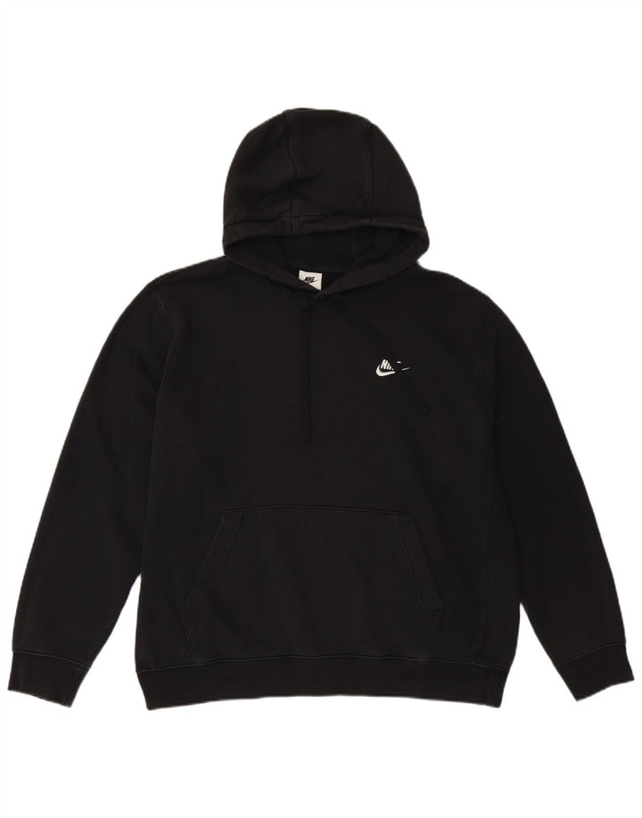 NIKE Pull à capuche pour homme Grand coton noir