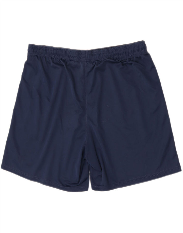 Nike Short de sport Dri Fit pour homme en polyester bleu marine Taille L