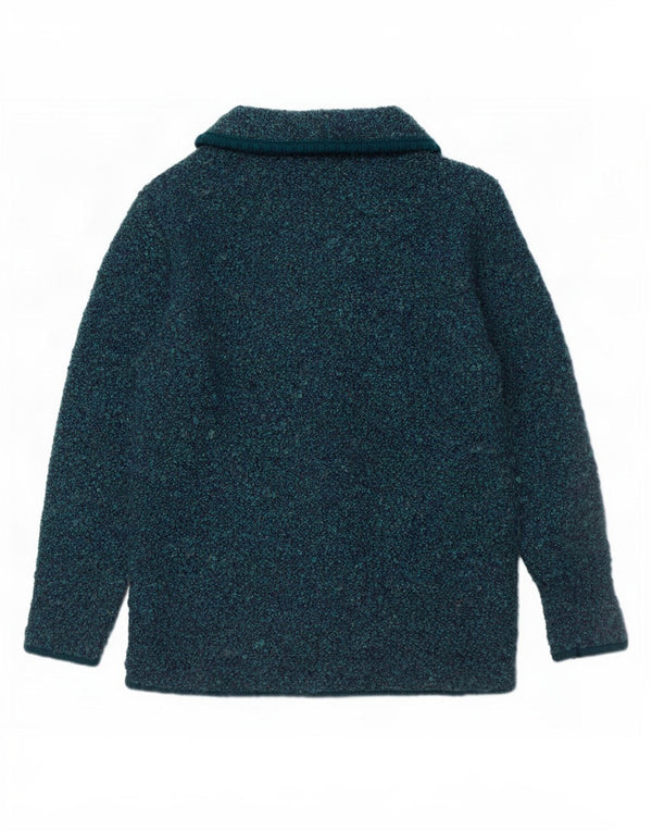 Casamia Cardigan Femme Pull UK 10 Petit Acrylique Moucheté Bleu