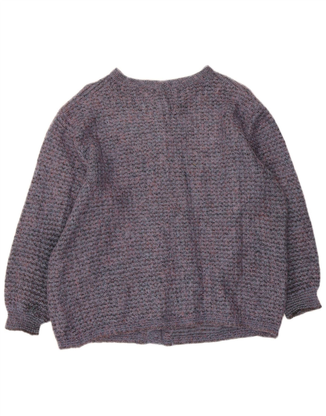 vintage Femme Cardigan Pull UK 16 Grand Bleu