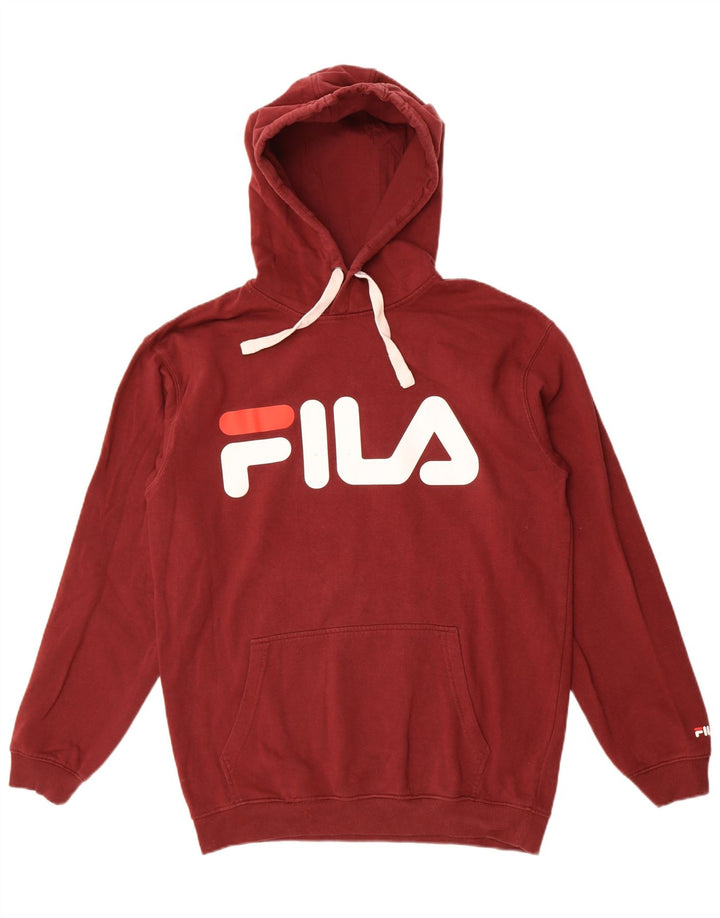 Fila Pull à Capuche Graphique Homme Marron Moyen Coton