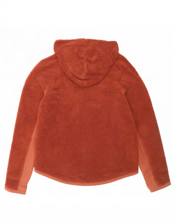 Nike Pull à capuche surdimensionné en polaire pour femme UK 10 Petit Marron Polyester