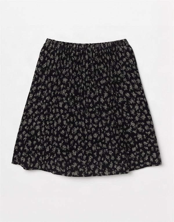 Cacharel Bermuda Cullotes Femme UK 6 XS W30 Noir Floral Polyester