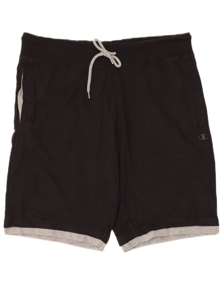 Champion Short de Sport Homme XL Noir Coton