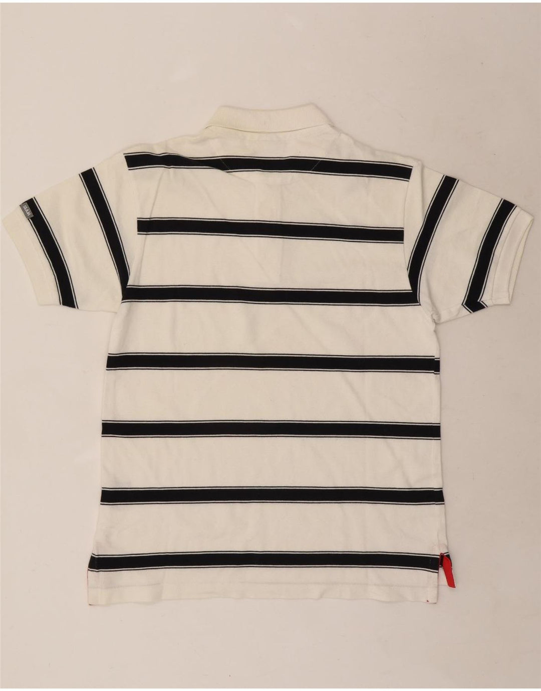 Slam Polo Homme Coton Rayé Blanc Moyen