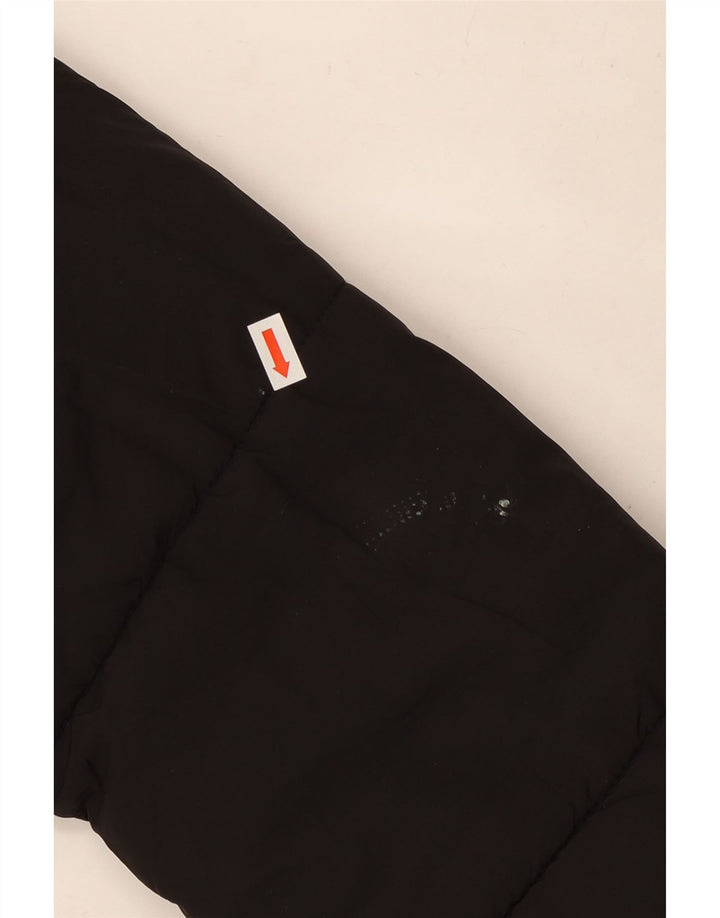 Topshop Femme Petite Veste matelassée surdimensionnée à capuche UK 8 Small Noir