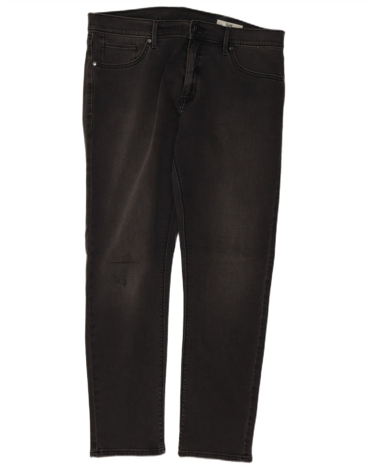 Marks & Spencer Jean Slim Homme W36 L31 Gris Coton