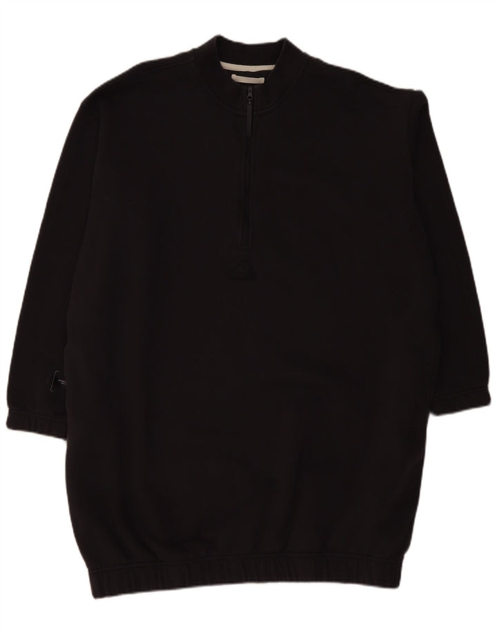 ADIDAS Robe pull surdimensionnée à col zippé pour femme UK 24/26 2XL Gris