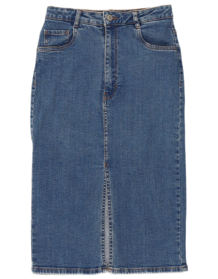 ZARA Femme Jupe En Jean Petit W26 Bleu