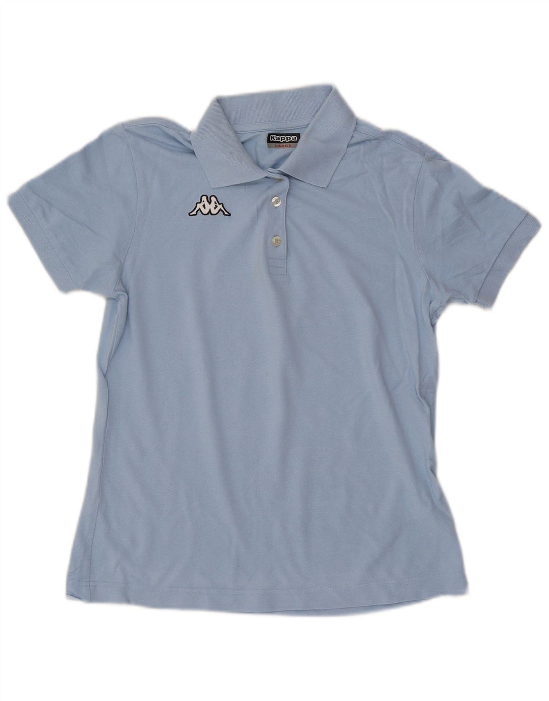 Kappa Polo Femme UK 14 Large Bleu Coton