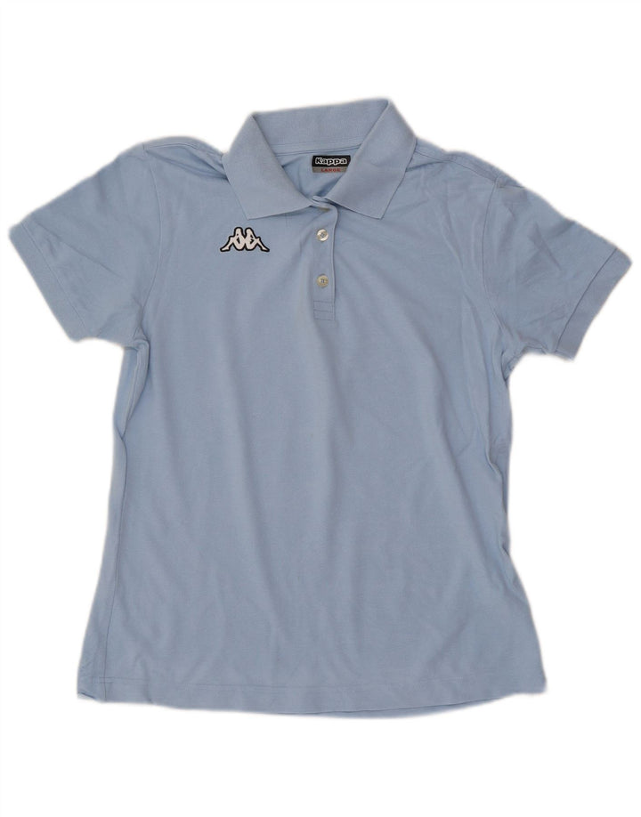 Kappa Polo Femme UK 14 Large Bleu Coton