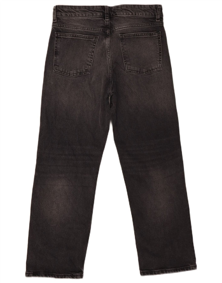 Jean court ZARA femme EU 38 Small W28 L25 coton gris