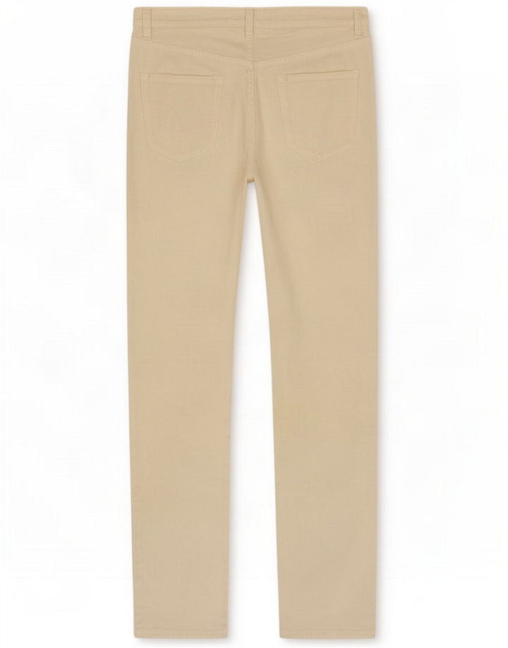 Take Two Mens Mitchell Distressed Slim Jeans W34 L35 Blanc cassé Coton