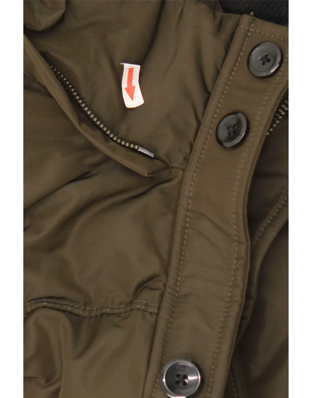 Zara Veste matelassée pour homme UK 38 Kaki moyen