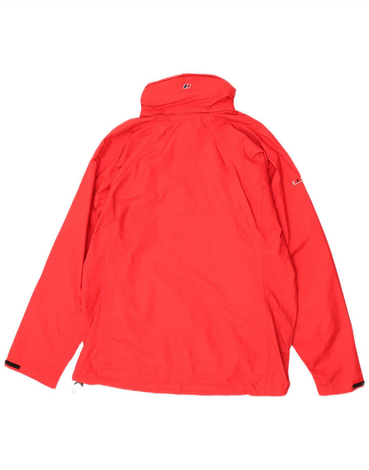 Berghaus Veste de Pluie à Capuche Garçon 13-14 Ans Nylon Rouge