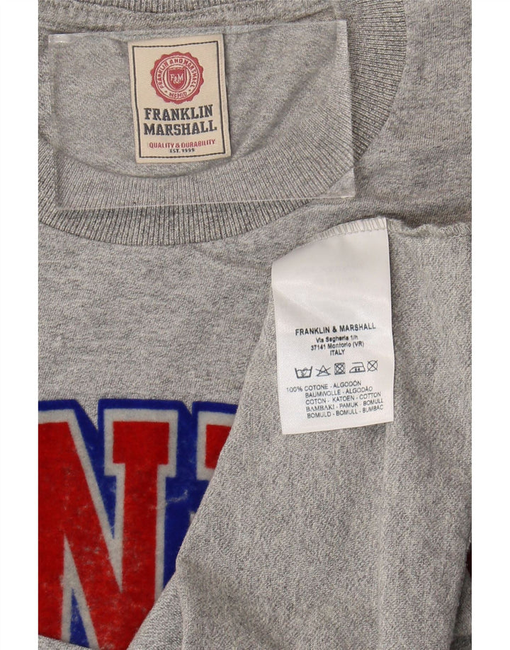 Franklin Marshall T-Shirt Graphique Homme Gris Moyen Coton