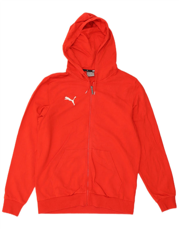 Puma Sweat à Capuche Zippé Homme Rouge Moyen Coton