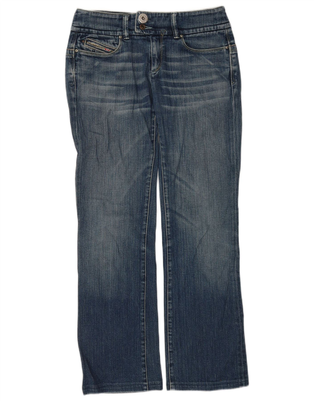 DIESEL Jean droit femme W29 L30 bleu coton