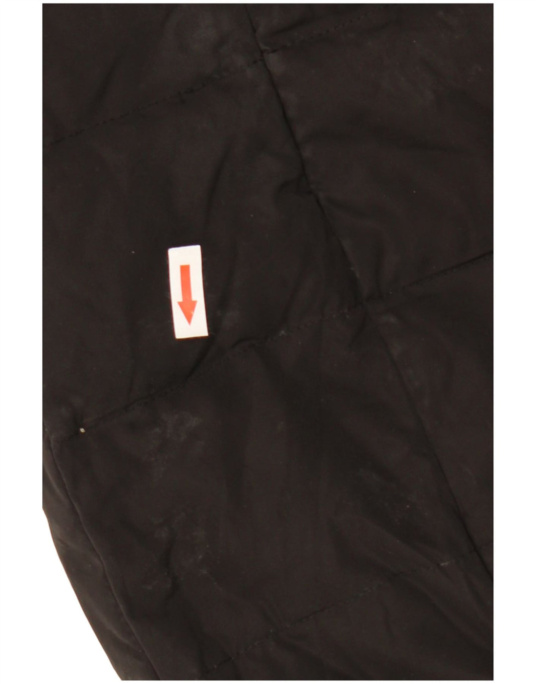 Zara Manteau rembourré à capuche pour femme UK 18 XL Noir Polyester