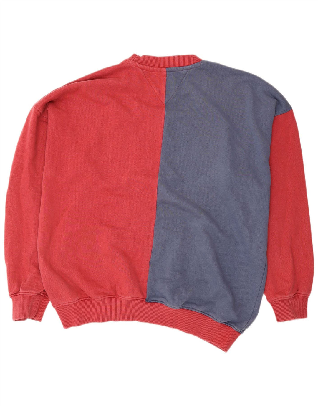 Tommy Hilfiger Sweat-shirt graphique pour homme XL en coton color block rouge
