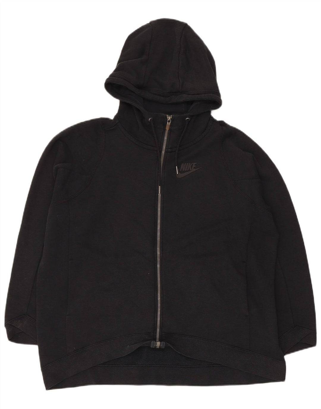 Nike Pull à capuche zippé pour homme Grand coton noir