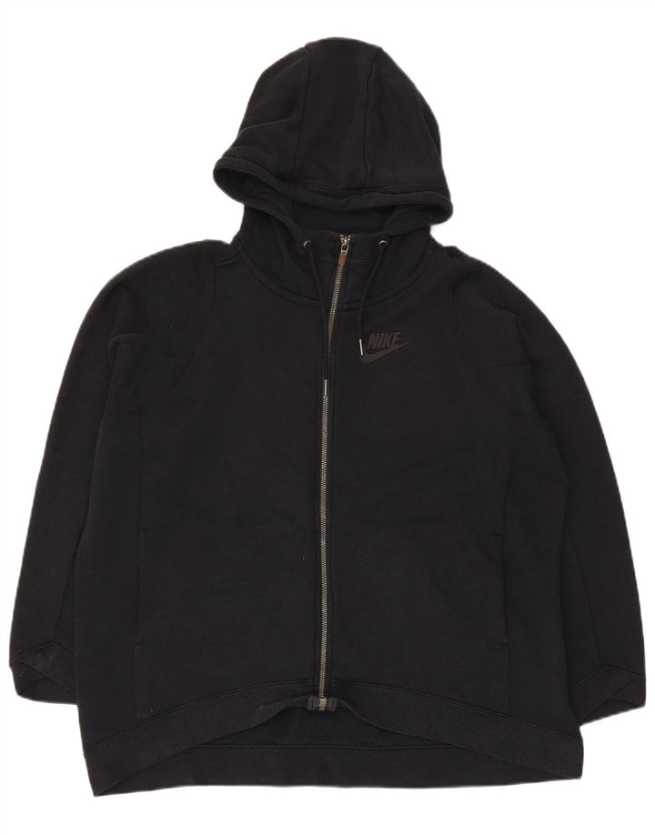 Nike Pull à capuche zippé pour homme Grand coton noir
