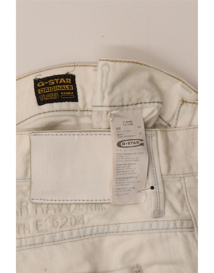 G-Star Jean droit homme W34 L32 coton blanc