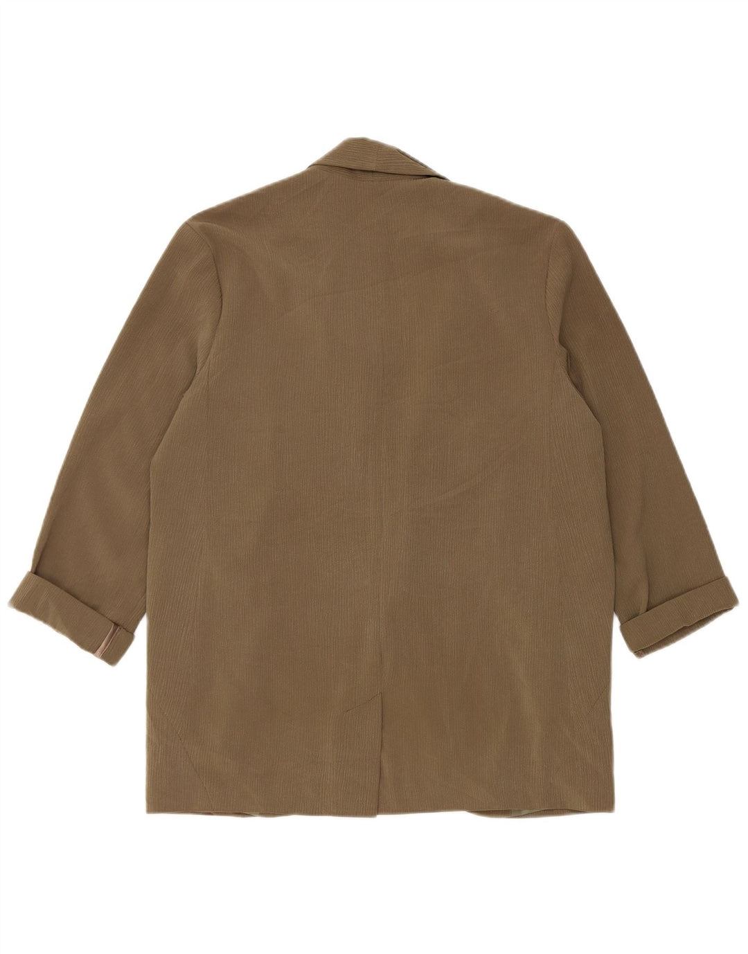 Topshop Veste blazer surdimensionnée à 1 bouton pour femme UK 10 Petites rayures kaki
